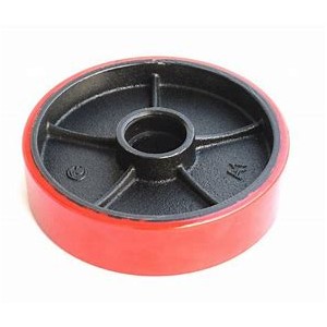 PT Steer Wheel Red PU (Cast Core) Ø200mm x 50mm x 20mm Bore