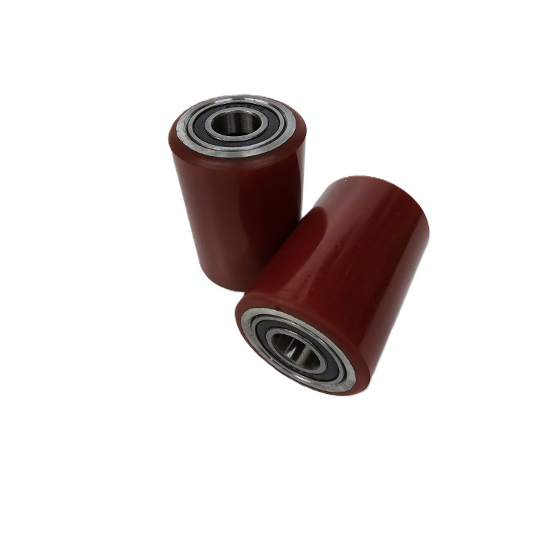 PT-LOW51 Load Rollers Red PU Ø50mm x 70mm x 17mm Core