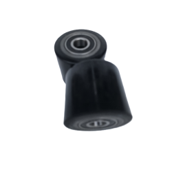 PT Load Rollers Black Polyurethane Ø80mm x 70mm x 20mm Bore - 2 Pack