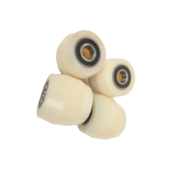 PT Load Rollers Barrel Shaped White Nylon Ø80mm x 70mm x 20mm Bore - 4 Pack