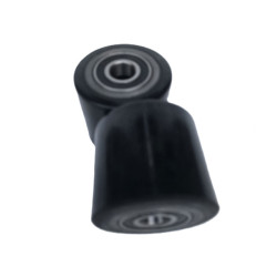 PT Load Rollers Black Polyurethane Ø80mm x 93mm x 20mm Bore - 2 Pack