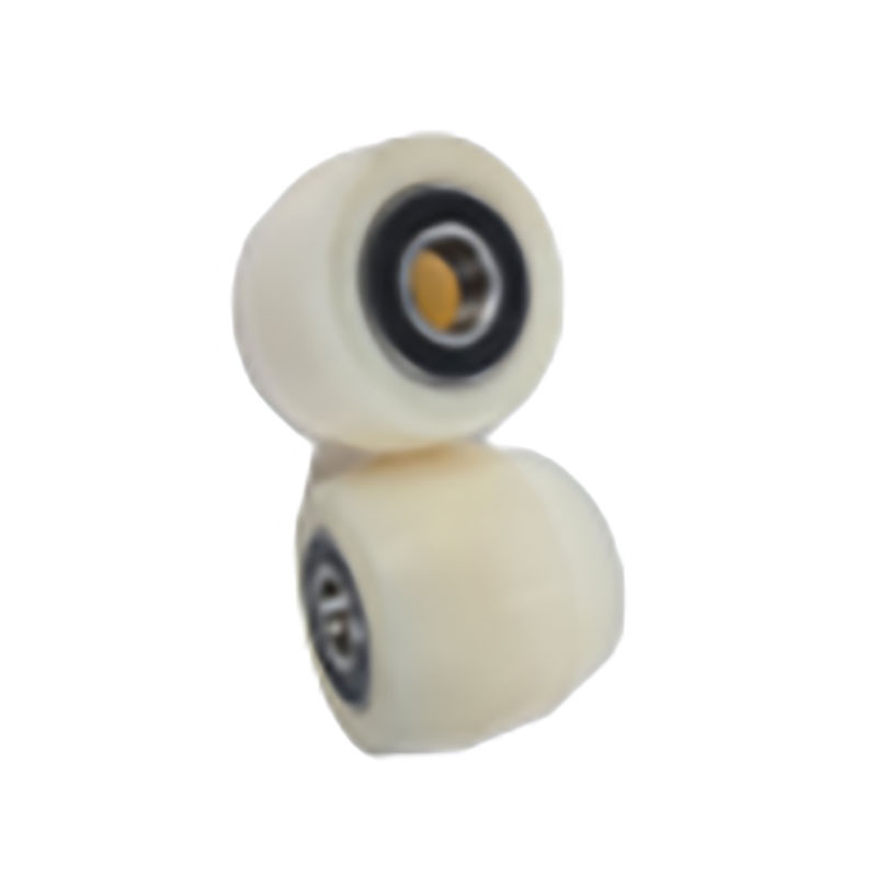 PT Load Rollers Barrel Shaped White Nylon Ø80mm x 70mm x 20mm Bore