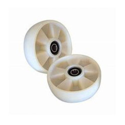PT Steer Wheel White Nylon Ø180mm x 50mm x 20mm Bore (Pack of 2)