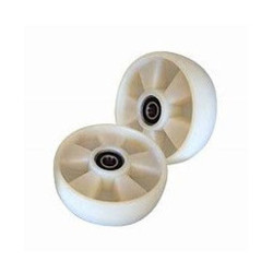 PT Steer Wheel White Nylon Ø200mm x 50mm x 20mm Bore (Pack of 2)