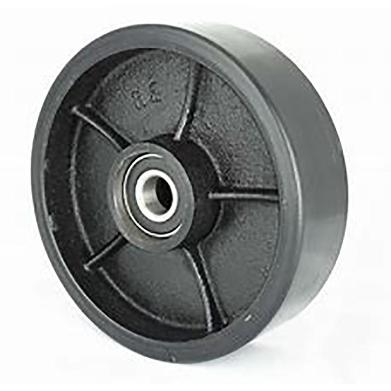 PT Steer Wheel Black 2 PU (Cast Core) Ø180mm x 50mm x 20mm Bore