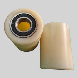 PT-LOW51 Load Rollers White Nylon Ø50mm x 70mm x 17mm Core - 2 Pack